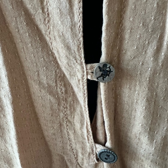 EDC by Esprit tan dress with Peter Pan collar. Fully lined. Size 6. - Picture 3 of 6